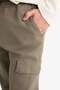 Regular Fit Belted Lace-Up Cargo Pocket Jogger Pants F4681Ax26Au - 5