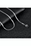 Stainless Steel Italian Scrunch Chain Unisex Necklace Silver 4 Mm - 2