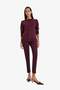 Cigarette Regular Waist Straight Leg Satin Trousers J8743Az25Wn - 2