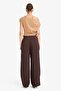 Carrot Fit Double Pocket High Waist Wide Leg Modal Pants E6331Ax25Au - 6