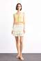 Elastic Waist Floral Flounce Mini Skirt F7905Ax25Sm