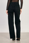 Women's J63 Baklava Stone Printed Palazzo Jean Trousers - Black - 5