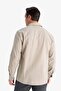 100% Cotton Regular Fit Polo Collar Long Sleeve Basic Shirt E7741Ax25Au - 6