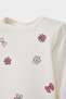 Crew Neck Patterned Long Sleeve T-Shirt Baby Girl F4861A525Au - 4