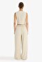 Wide Leg Long Length Flowy Fabric Trousers F9864Ax25Au - 7