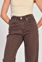 Women's Straight Jean Pants - Bitter Brown - 2
