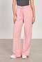 Women's Elastic Waist Square Pocket Loose Trousers - Pink - 2