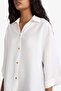 Overshirt Fit Cropped Collar Long Sleeve Shirt F4767Ax25Au - 5