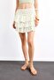 Elastic Waist Floral Flounce Mini Skirt F7905Ax25Sm - 4