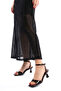 Mila Patent Leather Brown Heeled Sandals 6 cm Heel Length Thin Heeled Low Heel Comfortable Daily Use - 2