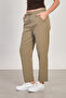 Women's tassel hem pants - khaki - 2