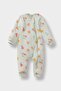 2.5 Tog Fiber Printed Combed Cotton Zippered Long Sleeve Jumpsuit Baby Girl F3566A525Wn - 5
