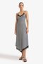 V-Neck Checkered Lace Detailing Seersucker Textured Short Sleeve Midi Dress G1477Ax25Au