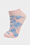 Disney Lilo & Stitch 3-Pack Cotton Booties Socks Girls F1331A8Ns - 4