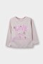 100% Cotton Crew Neck Printed Long Sleeve T-Shirt Baby Girl E9195A525Au
