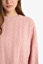 Regular Fit Crew Neck Knitwear Sweater T4518Az25Wn - 5