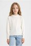 Standard Fit Crew Neck Knitwear Sweater Girls C6902A825Au