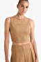 Crew Neck Suede Tank Top G2847Ax25Au