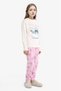 Disney Lilo & Stitch Pajama Set Long Sleeve Top Long Bottom Girl Child F7356A825Au