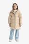 Water Repellent Waterproof Hooded Zippered Parka Girl Child E7031A825Au - 2