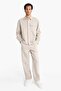 100% Cotton Single Pocket Hidden Placket Boxy Fit Basic Shirt Jacket F7124Ax25Au - 2