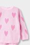 2-Piece Set Heart Patterned Knitwear Sweater Bottom Baby Girl F3228A525Wn - 3