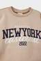 Crew Neck Printed Soft Fleece-Lined 2-Piece Sweatshirt Set Baby Boy F3463A525WN - 3
