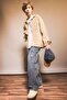 Oversized Wide Fit Polo Collar Long-Sleeve Shirt Boys G2363A825AU - 2