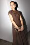 Crew Neck Linen Blend Short Sleeve Maxi Dress G1461AX25AU - 3