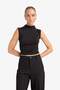 Slim Fit Slim Fit Half Turtleneck Tank Top F6908Ax25Au - 3