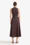 100% Cotton Regular Fit Belted Sleeveless Midi Dress F7342Ax25Au - 4