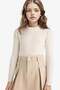 Fitted Crew Neck Knitwear Sweater for Girls E9849A825Au - 3
