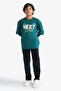 100% Cotton Oversize Wide Fit Crew Neck Printed Long Sleeve T-Shirt Boys E9589A825Au - 2