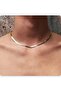 Stainless Steel Italian Scrunch Chain Unisex Necklace Silver 4 Mm - 4