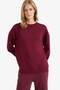 Oversized Basic Thick Sweatshirt F9628Ax25Au - 3