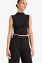 Slim Fit Slim Fit Half Turtleneck Tank Top F6908Ax25Au - 4