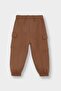 100% Cotton Elastic Waist Cargo Sweatpants for Baby Boy F7596A525Wn - 4