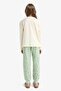 Girls' Pajama Set Printed Long Sleeve Top Patterned Long Bottom F6219A825Wn - 6