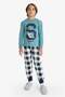 Snoopy Pajama Set Long Sleeve Top Long Bottom Boys F3352A825Wn - 2