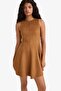 A-Line Crew Neck Sleeveless Suede Mini Dress G0861Ax25Au - 3