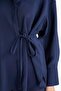 Relax Fit Modal Front Tie-Up Long Sleeve Shirt Tunic F1358Ax25Au - 5