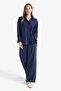 Relax Fit Modal Front Tie-Up Long Sleeve Shirt Tunic F1358Ax25Au - 2