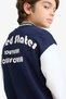 Printed College Collar Bomber Jacket for Boys F4550A825Au - 4