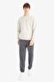 Boxy Fit Crew Neck Soft Fleece Lined Printed Sweatshirt X8282AZ25AU - 2