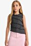 Crinkled Textured Sleeveless Blouse for Girls G0167A825Hs - 4