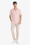 Anti-Wrinkle Modern Fit Polo Collar Textured Combed Cotton Short Sleeve Shirt C4125Ax25Sm - 2