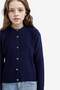 Crew Neck Buttoned Knitwear Cardigan Girls E7711A825Au - 3