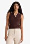 Fitted Polo Collar Knitwear Undershirt F7770Ax25Au - 3