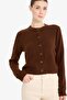 Basic Buttoned Soft Touch Soft Knitwear Cardigan E3654Ax25Wn - 3