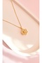 Rotating Flower Model Steel Necklace – Sparkling and Moving Design - Flower Steel Necklace - 4